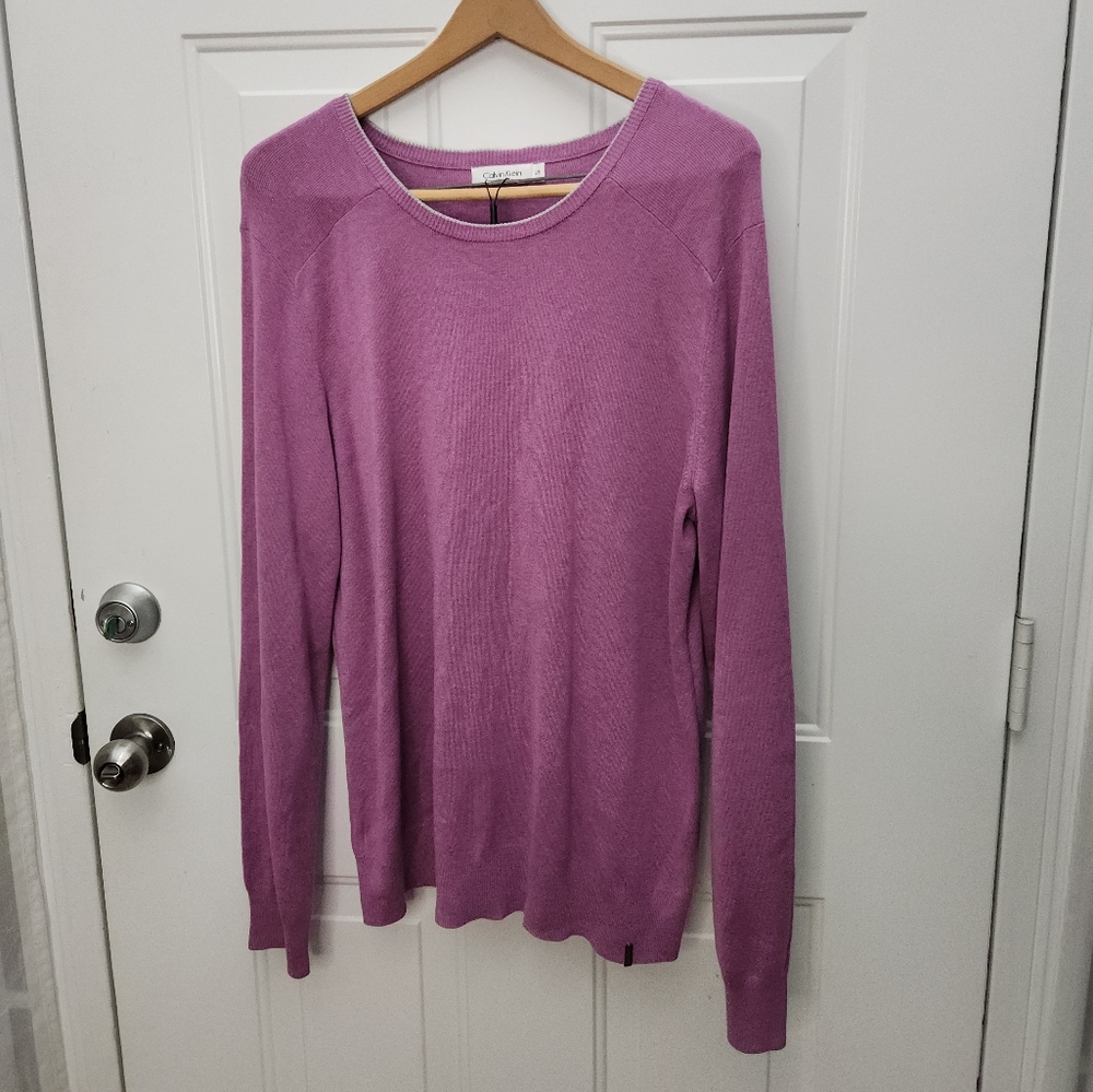 NWT Calvin Klein Plum Purple Sweater ‎ Size Large